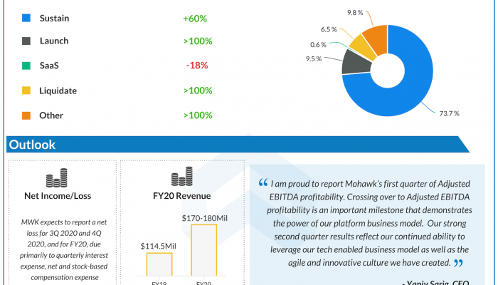 Mohawk Group Q2 2020 earnings infographic
