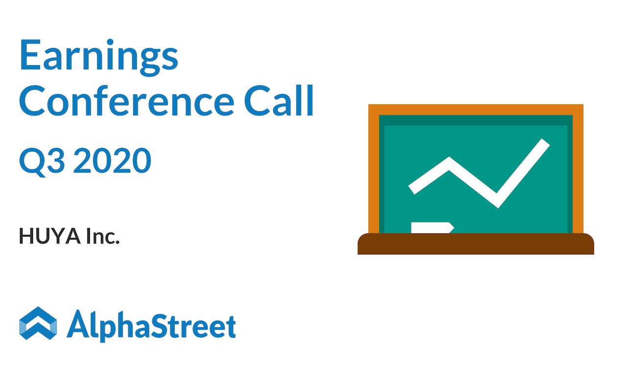 Huya Q3 2020 earnings call