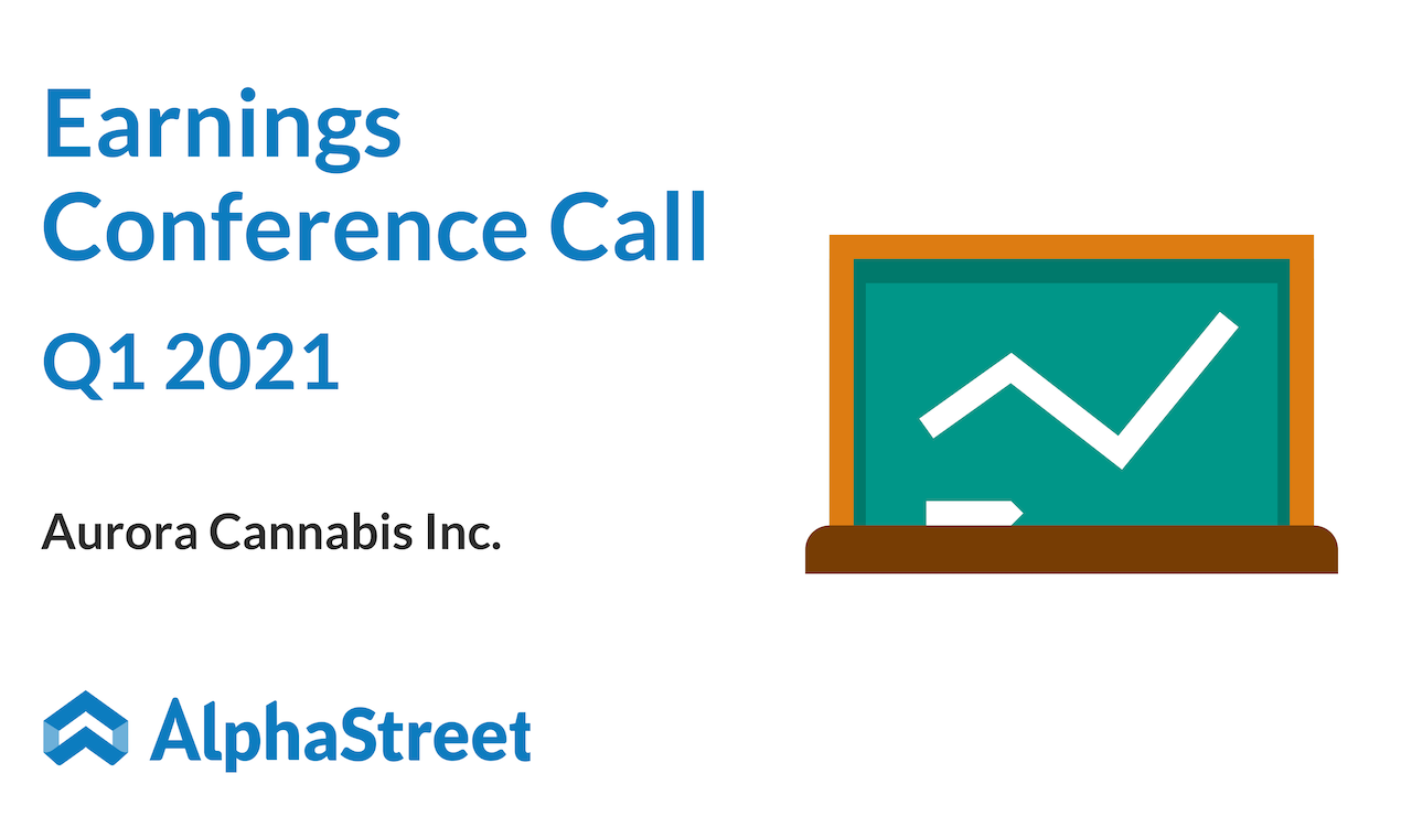 aurora cannabis Q1 2021 earnings call