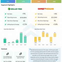 Dollar Tree Q2 2022 earnings infographic