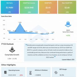Dick’s Sporting Goods Q3 2022 earnings infographic