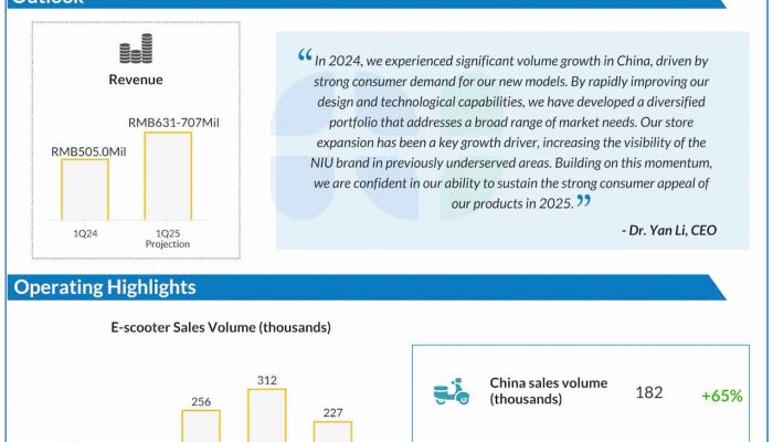 Niu Q4 2024 earnings infographic