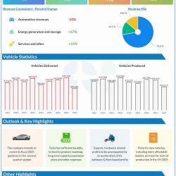 Tesla Q1 2025 earnings infographic