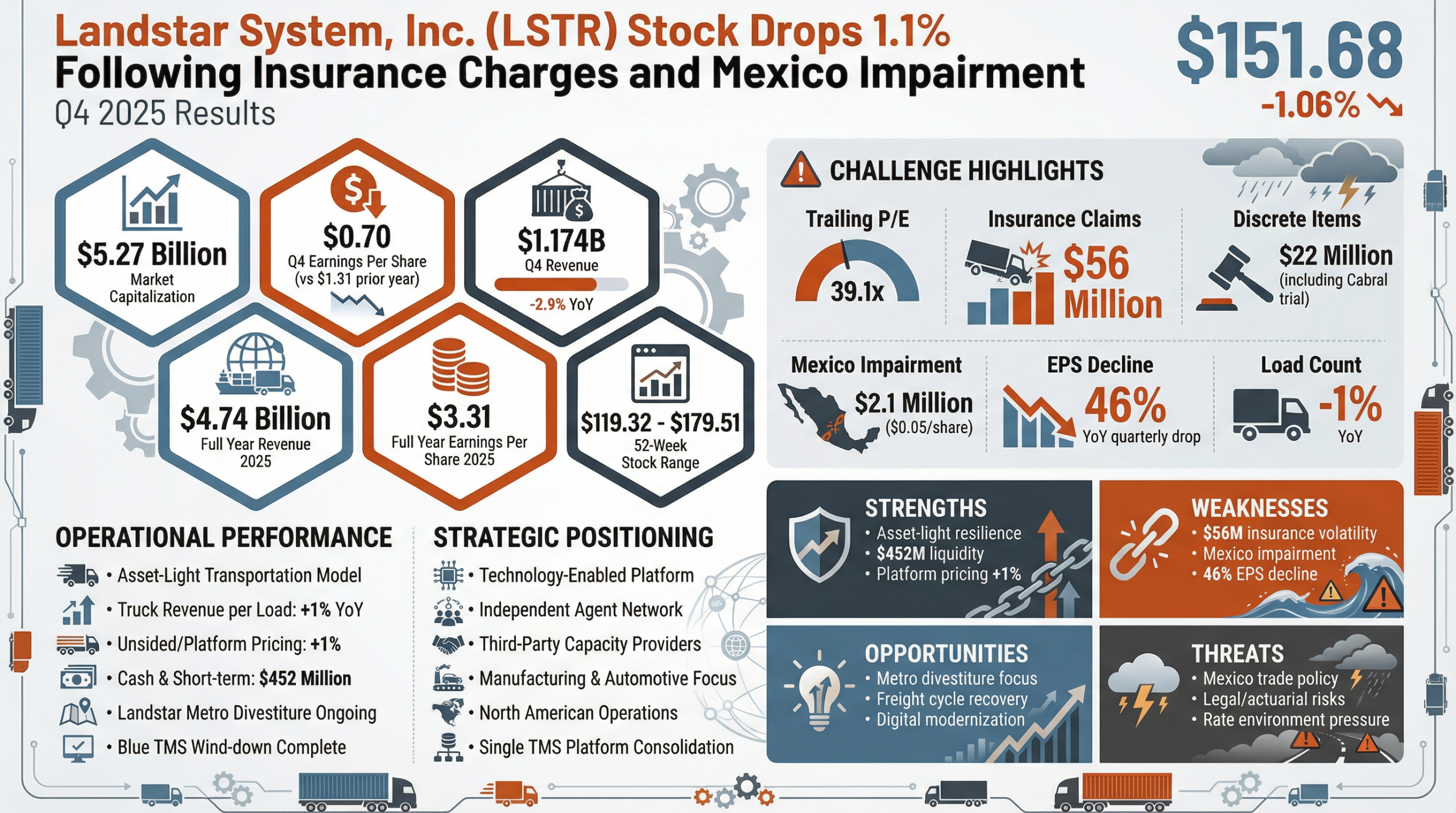 Landstar System, Inc. (LSTR): Geopolitical Risks Trigger Exit from Mexican Subsidiary